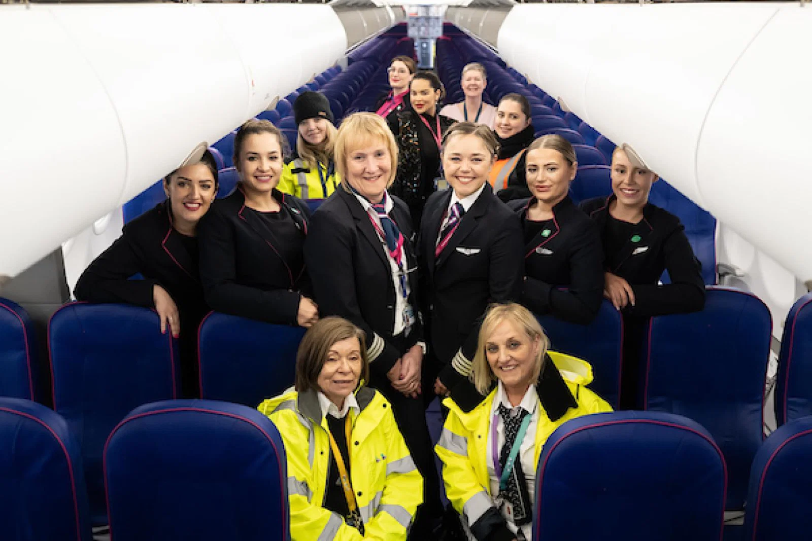 Wizz Air's all female flight