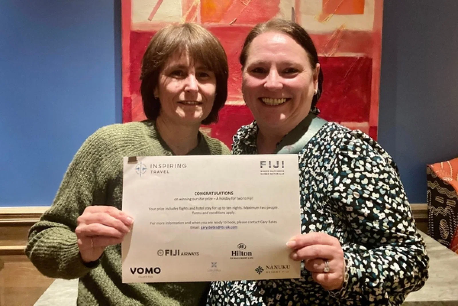 Joanne Payne (left) and Jane Redmond of Janaway Travel