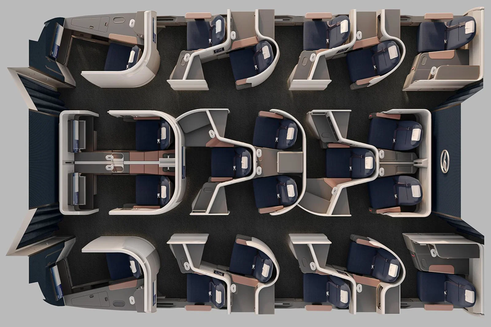 Lufthansa's new multi-choice business class seats