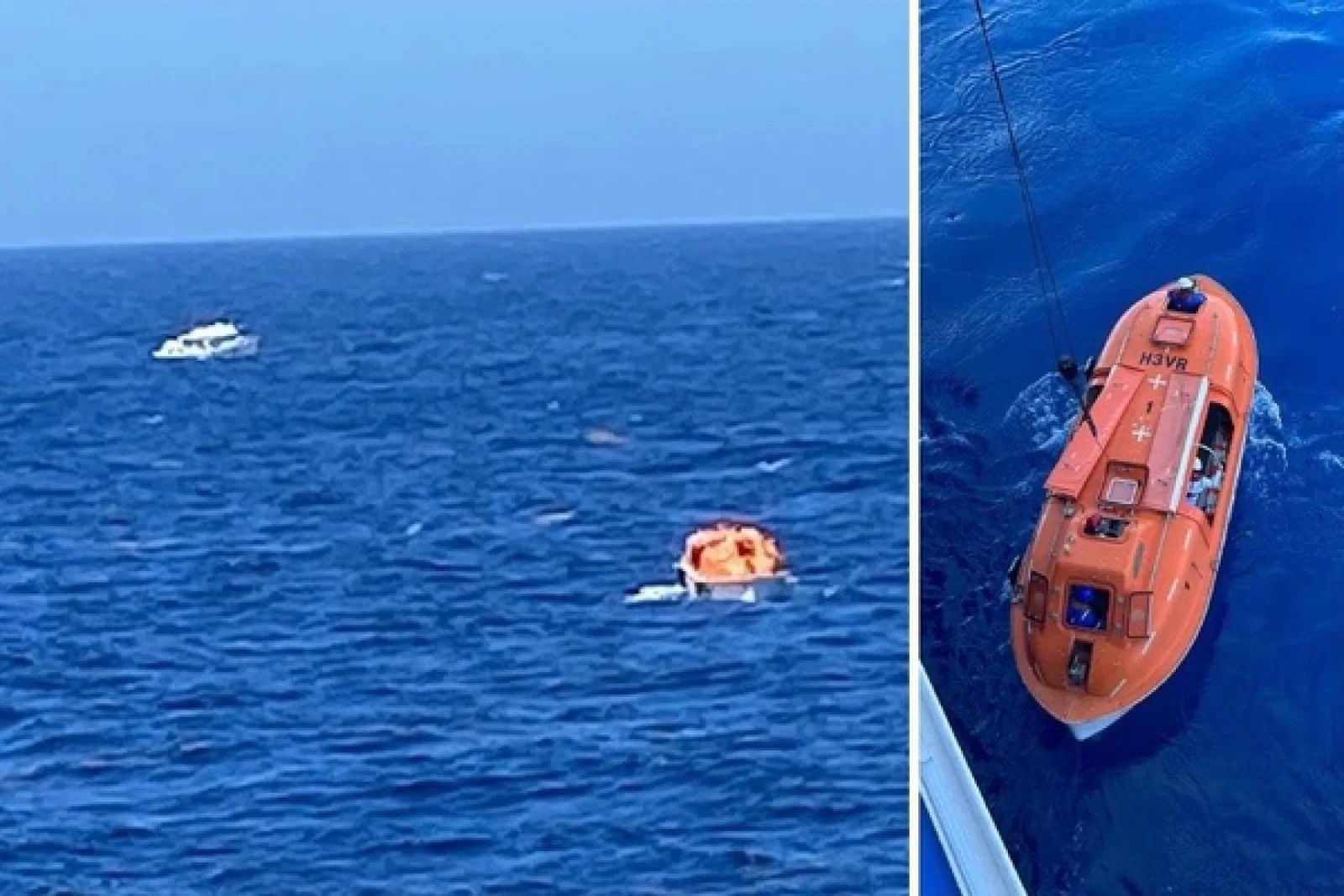 Carnival crew come to aid of three seafarers stranded at sea