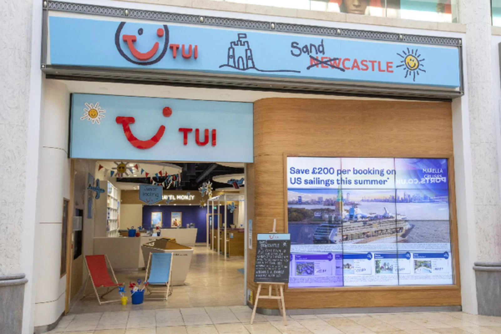 Tui has rebranded its Metrocentre store to Tui Sandcastle