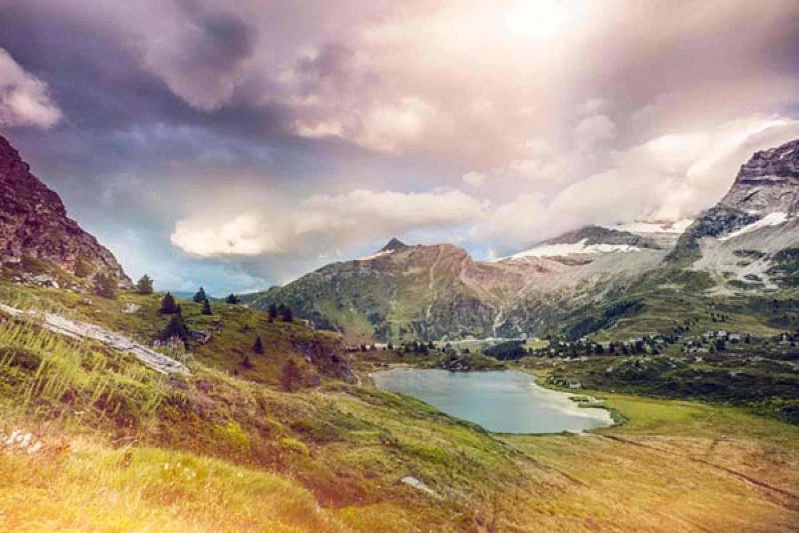 The view on the Simplon Pass. Visitors can soak up the spectacular scenery in the Valais region during the summer and autumn (Credit: ©Valais/Wallis Promotion - Christian Pfammattter)