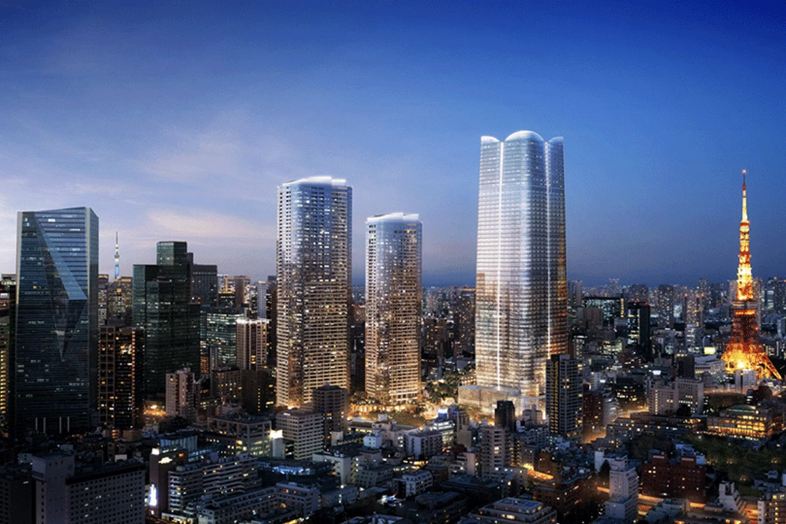 Aman Residences Tokyo and-Janu, part of the Toranomon Azabudai development
