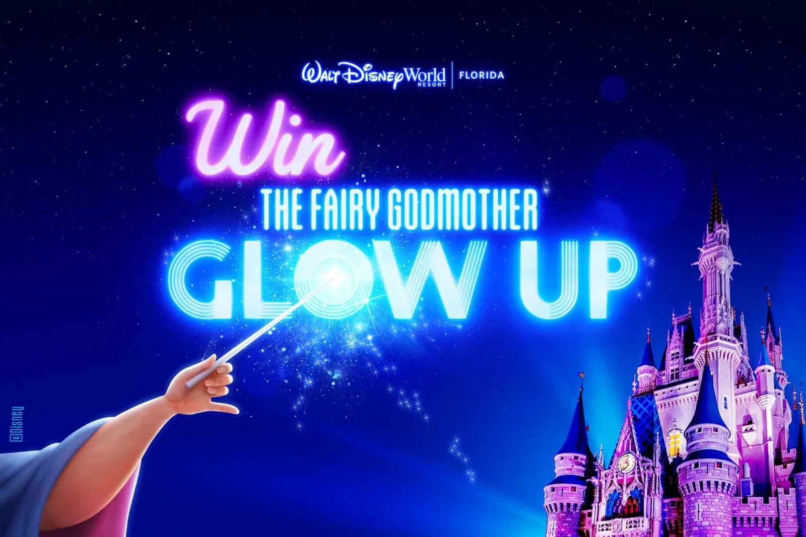 Win the ultimate Fairy Godmother Glow Up with Disney, worth more than £9,000!