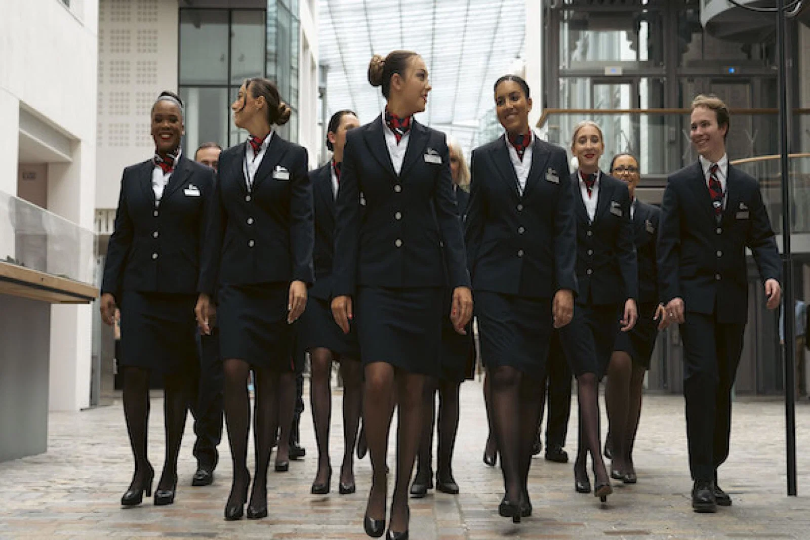 British Airways cabin crew members