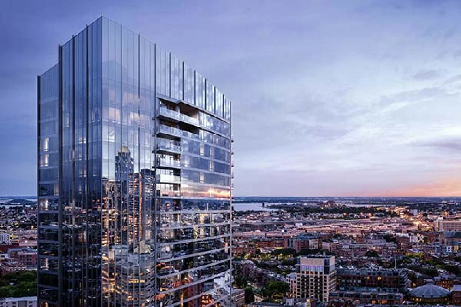 Guests can enjoy views across Boston 