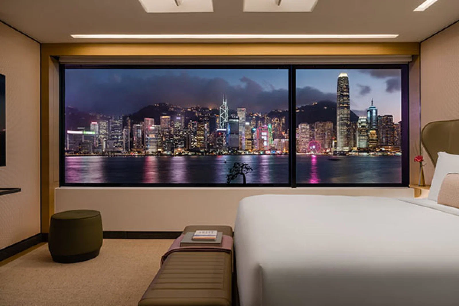 A room with a view: A harbour view suite at Regent Hong Kong