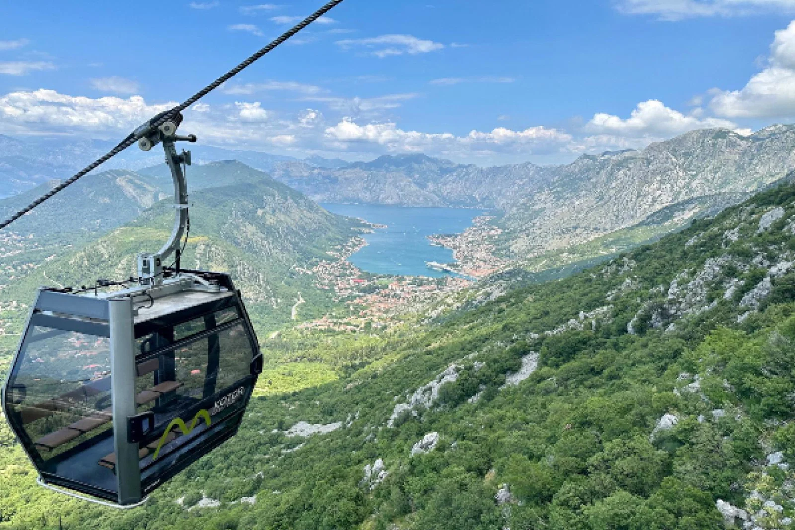 The new Kotor Cable Car has views over the Bay of Kotor