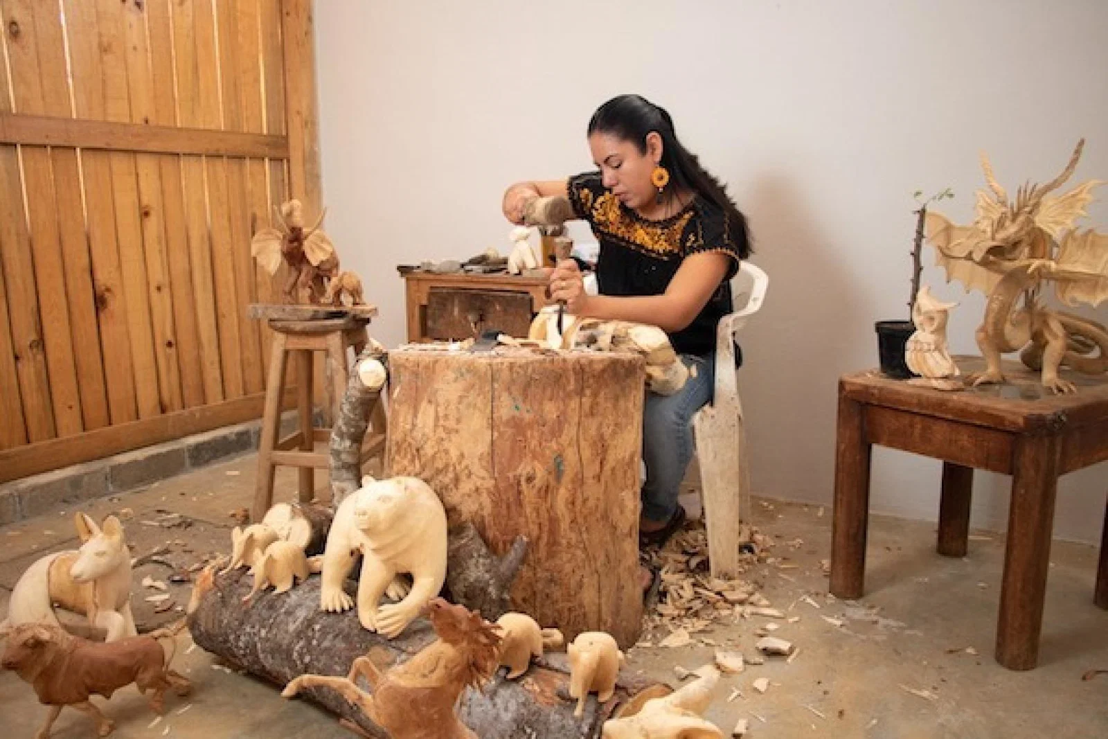 Mujeres Artesanas Zoológico Mágico in Oaxaca, Mexico, march24