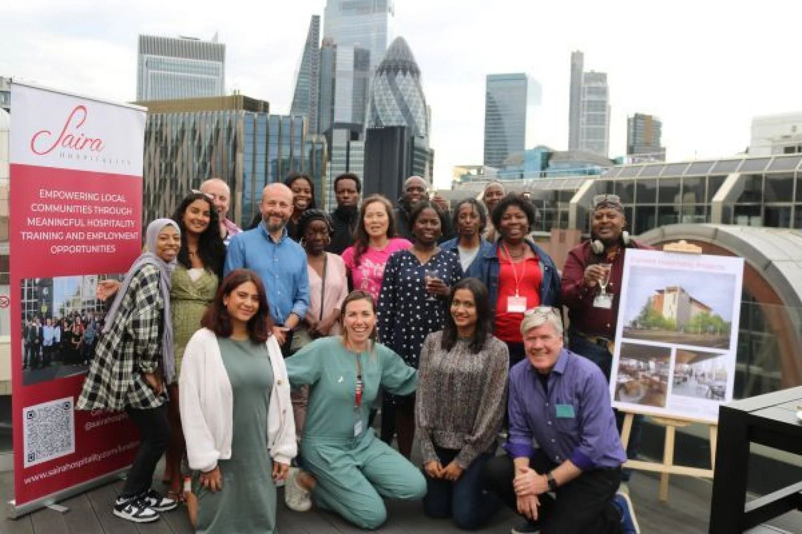 St Giles and Saira Hospitality have teamed up to provide training to 20 candidates 