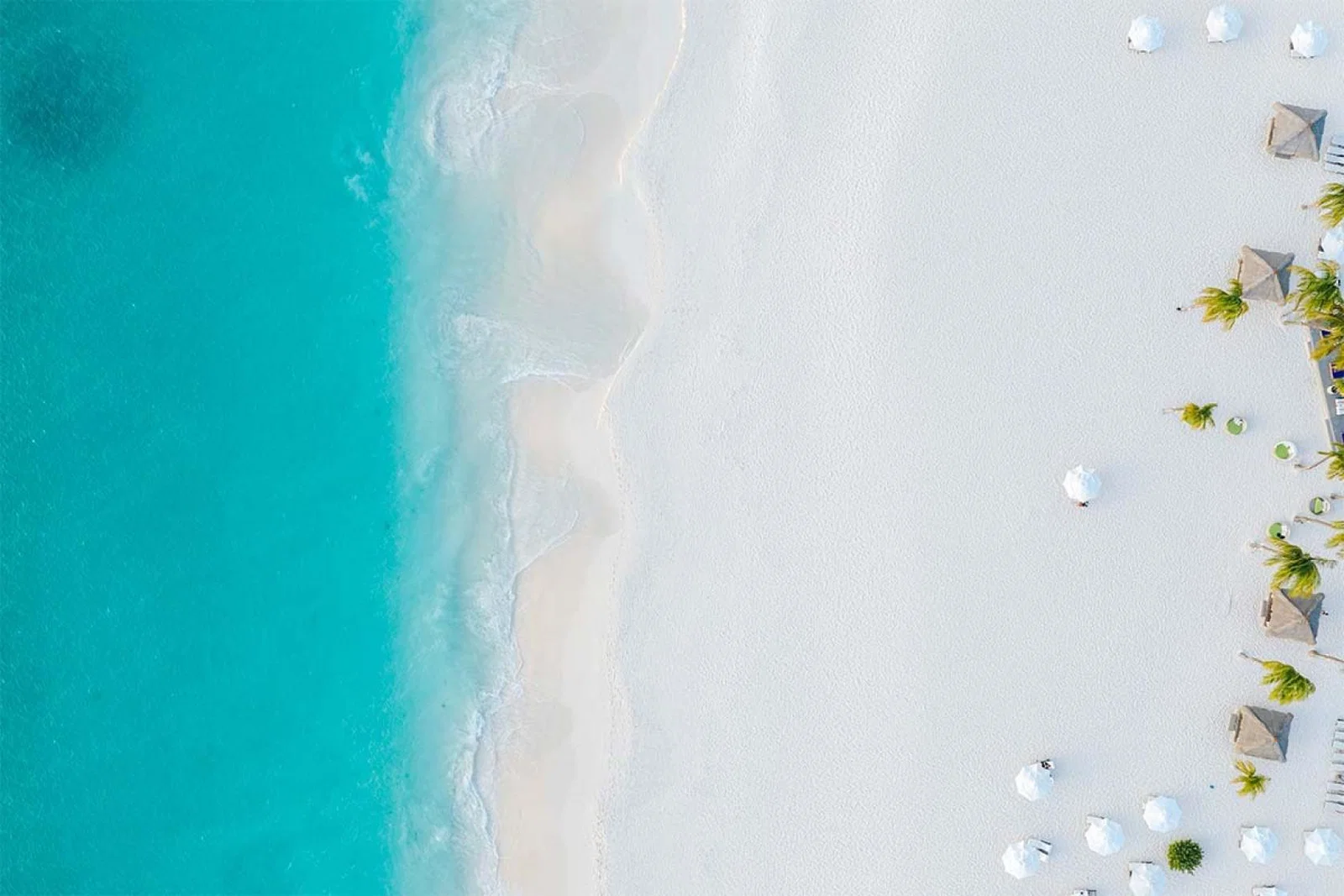 Aruba is known for its beautiful coastline, including Eagle Beach 