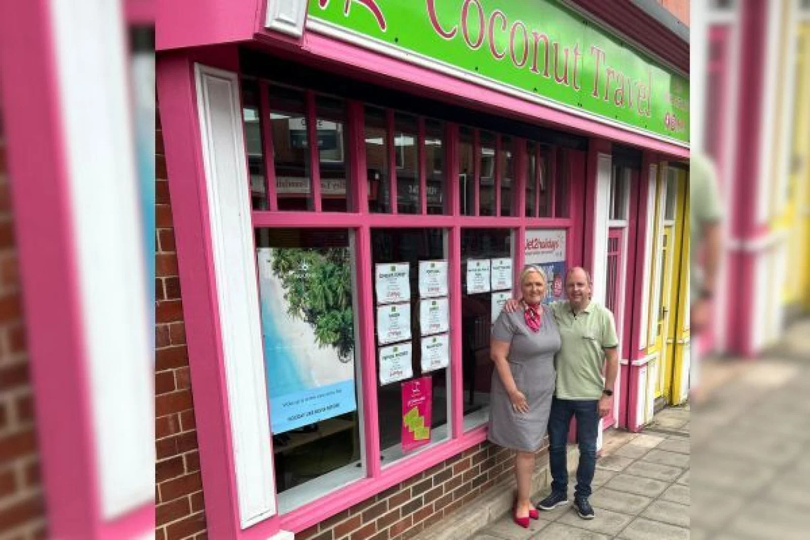 Claire and James Smith, Coconut Travel, Blackhall Colliery