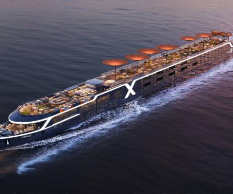 Celebrity's first river ship concept pictured in motion