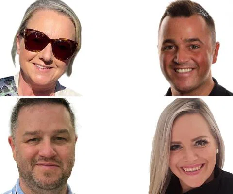 Headshots of Newmarket Holiday's four new appointments