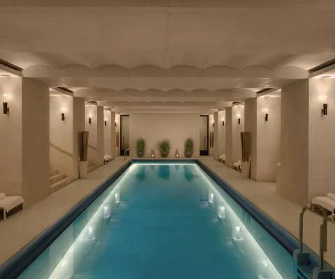 Swimming pool in spa