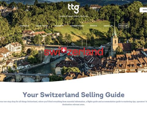 Screenshot of Switzerland Selling Guide website page on flymy.co.uk