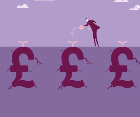 Growing money concept
