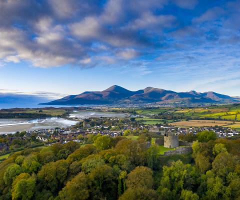 Dundrum Castle in County Down