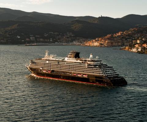 Cruise ship sailing in the Med