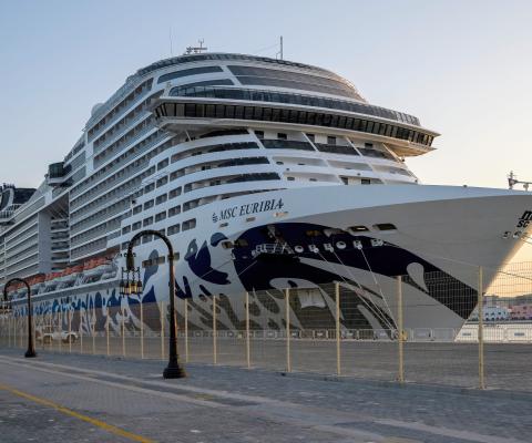 MSC Euribia pictured in Doha