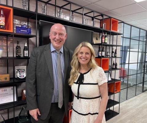 Joss Croff OBE and Emma McClarkin OBE