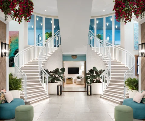 A resort lobby at Beaches Turks & Caicos