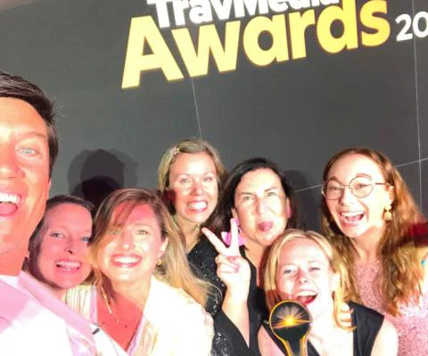 TTG team members with Vernon Kay