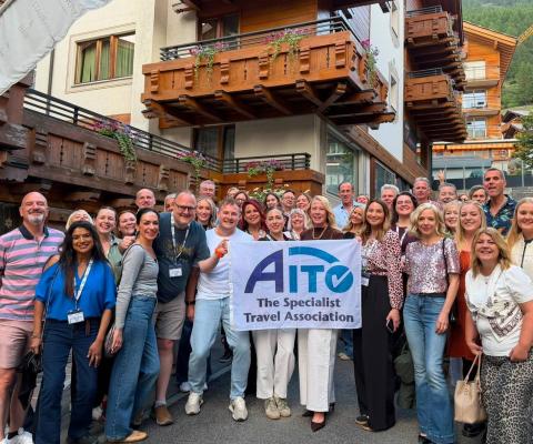 Aito agents, operators and travel media at Saas-Fe, Switzerland