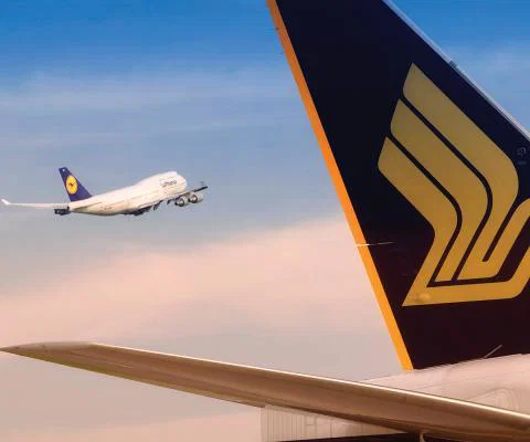Singapore / Lufthansa aircraft