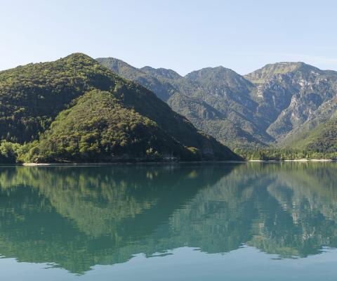 Lake Ledro, Italy (stock)