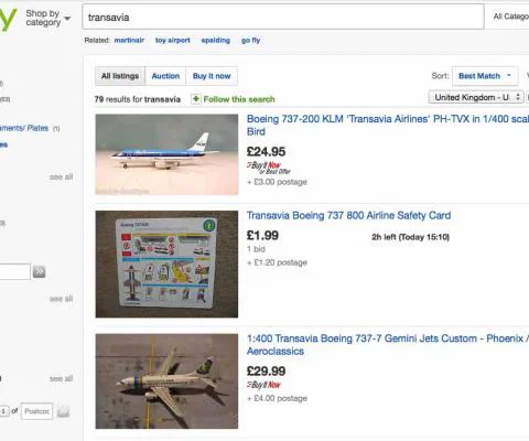 Transavia eBay