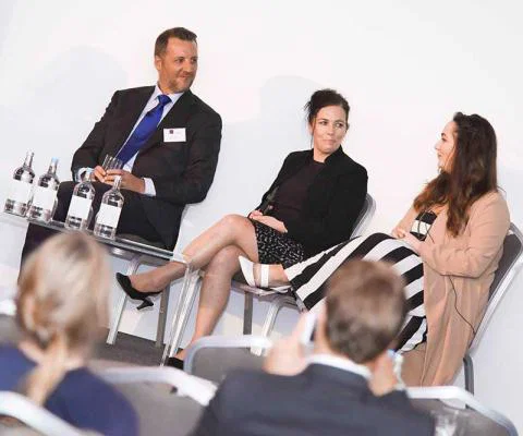 luxury seminar panel Stuart McNair Jessica Hargreaves Tiffany Woodley