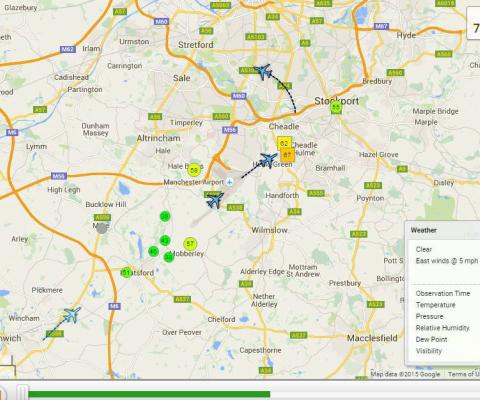 WebTrak, Manchester Airport