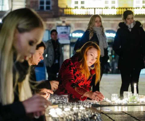 Paris attacks, tributes, Strasbourg, France