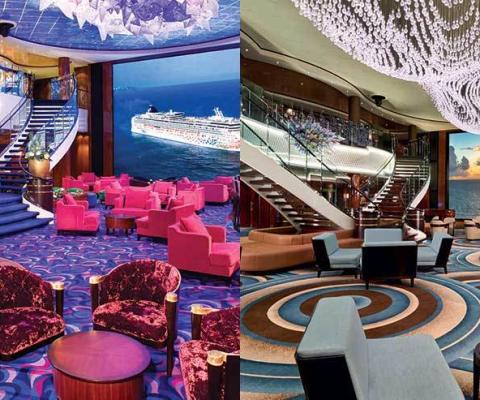 NCL Jade Atrium before and after