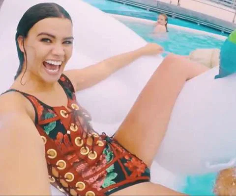 Girl on inflatable - Anchored teaser