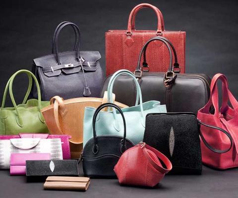 Designer leather handbags. Credit: iStock