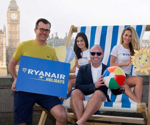 Ryanair Holiday promo by the Thames
