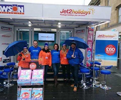Jet2holidays pop-up store