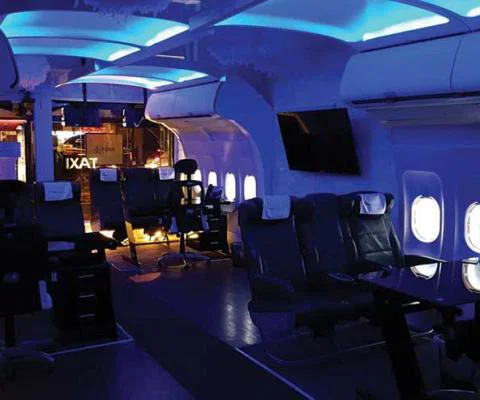 The Blossom Street office was made with A320 parts