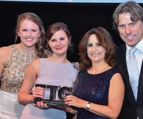 Naomi Johnson of Blue Bay at the TTG Travel Awards 2016