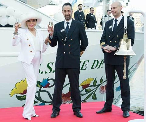 Uniworld Joie de Vivre Christening with Joan Collins
