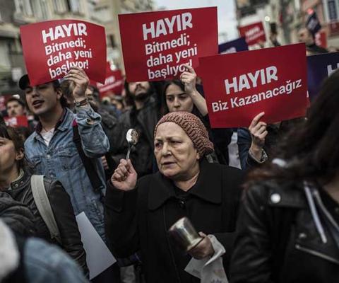 Civil unrest in Turkey. Credit: Press Association