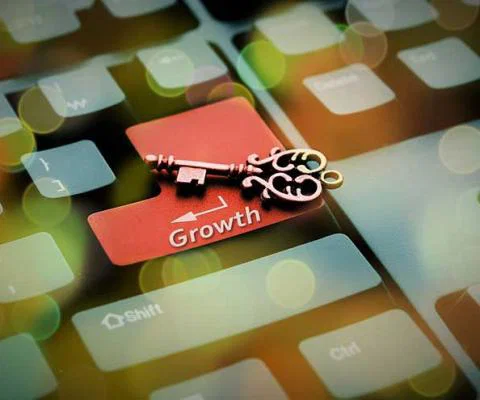 Key to growth keyboard concept