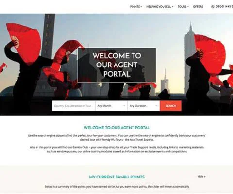 Wendy Wu Tours Agent Portal