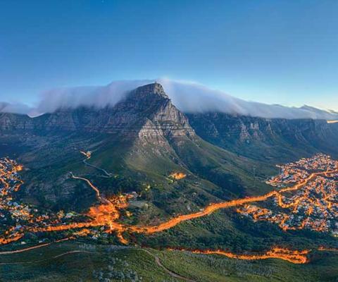 Table Mountain in Cape Town, the location of the Environmental Declaration of 2002