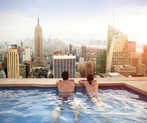 Rooftop infinity pool
