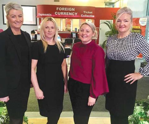 Barrhead team: Angela Gemmell, Gail Wands, Leanne Jack and Lorraine Cree
