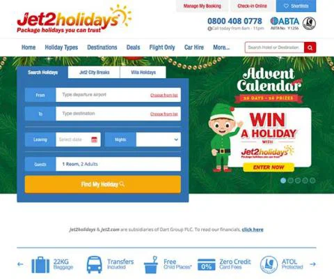 Jet2holidays site December 6
