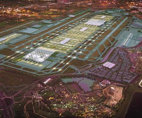 Heathrow expansion artists rendition